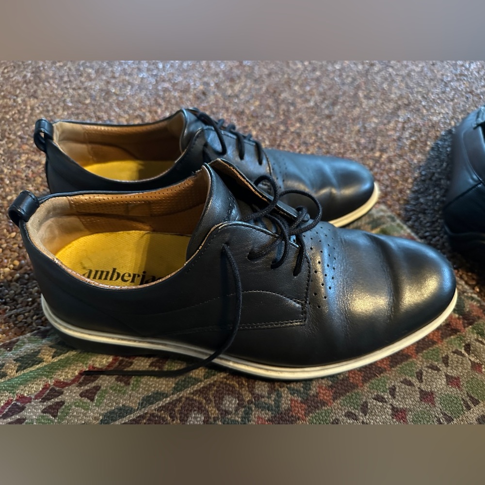 Amberjack Men's Black Derby Shoes